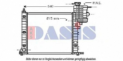 AKS DASIS 121950n -  Радиатор, охлаждение двигателя